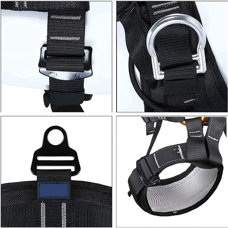 CroSight Climbing Seat Belt, Caving, Rock Climbing and Rappelling Equipment, Body Guard Protect, Rappelling Rescuing Equip, Black - Image 3